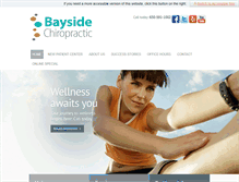 Tablet Screenshot of baysidechiropractic.com